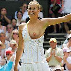 russian tennis star maria sharapova flashing tits